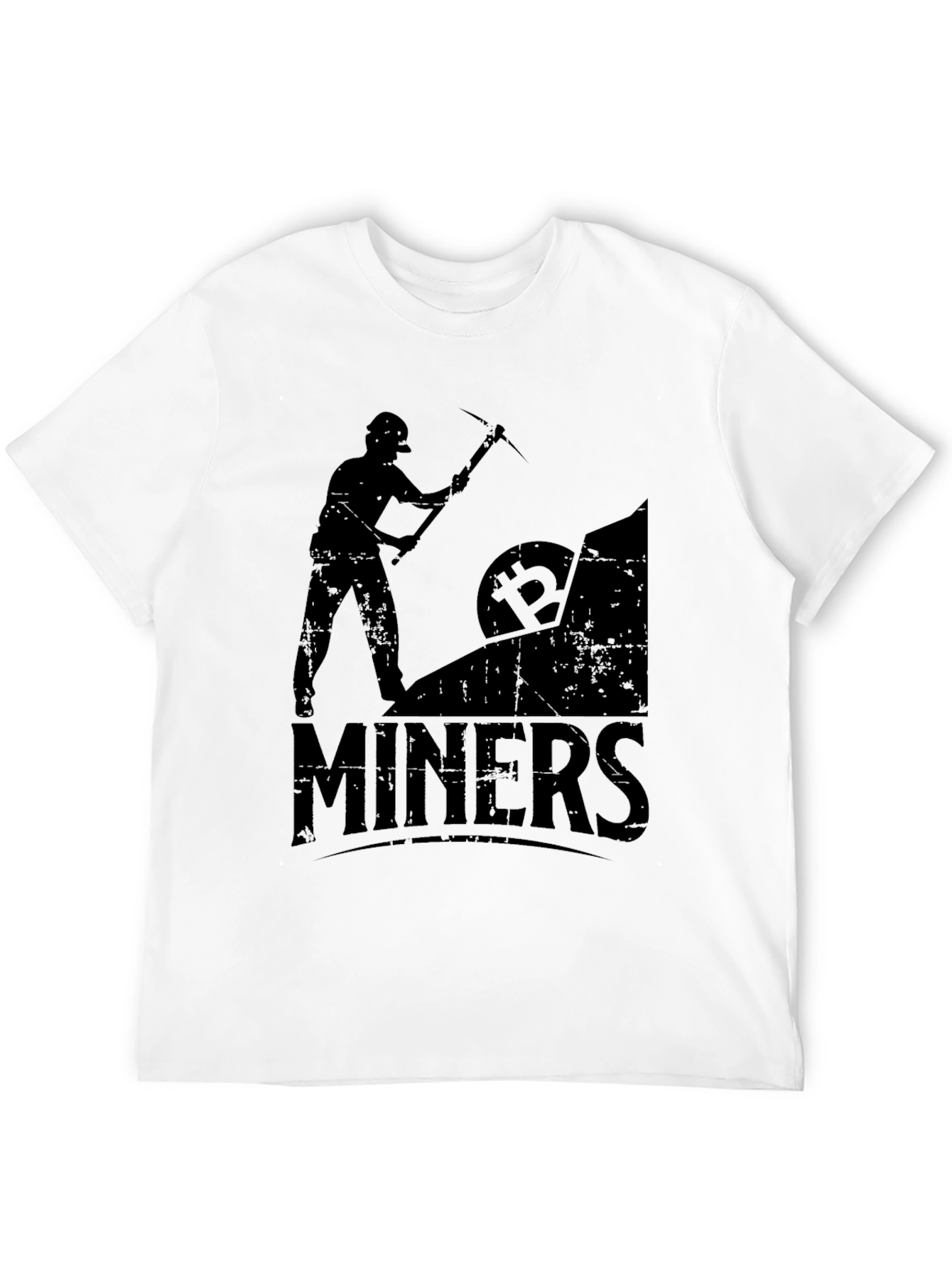 Camiseta Negra Bitcoin Miners Crypto Minería