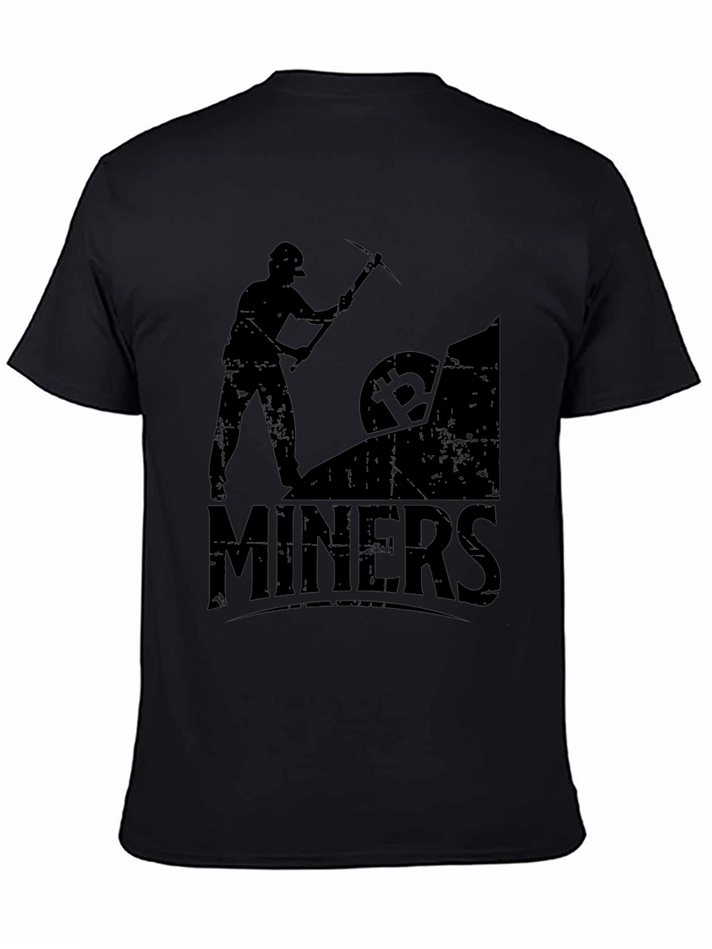 Camiseta Negra Bitcoin Miners Crypto Minería
