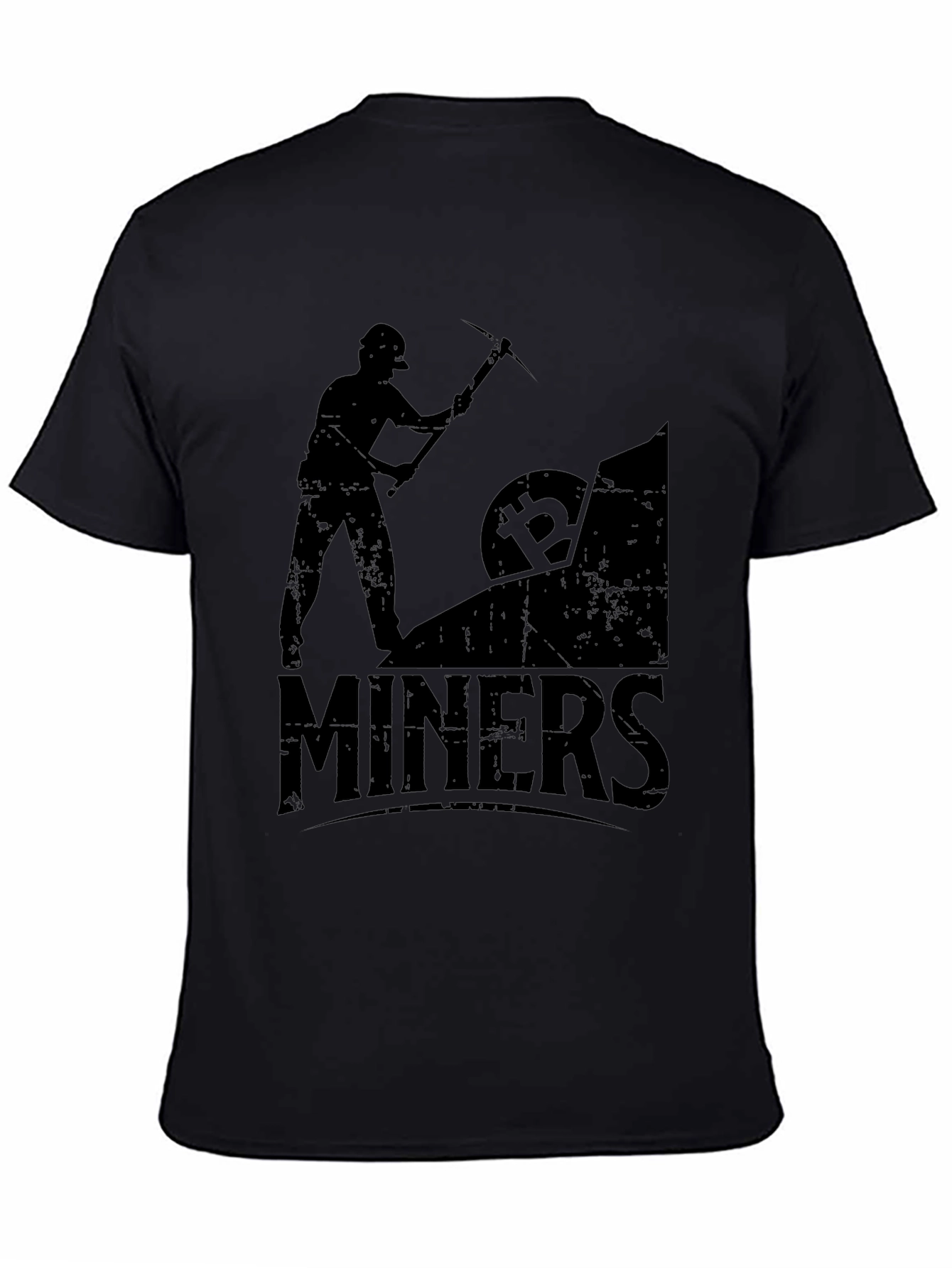 Camiseta Negra Bitcoin Miners Crypto Minería
