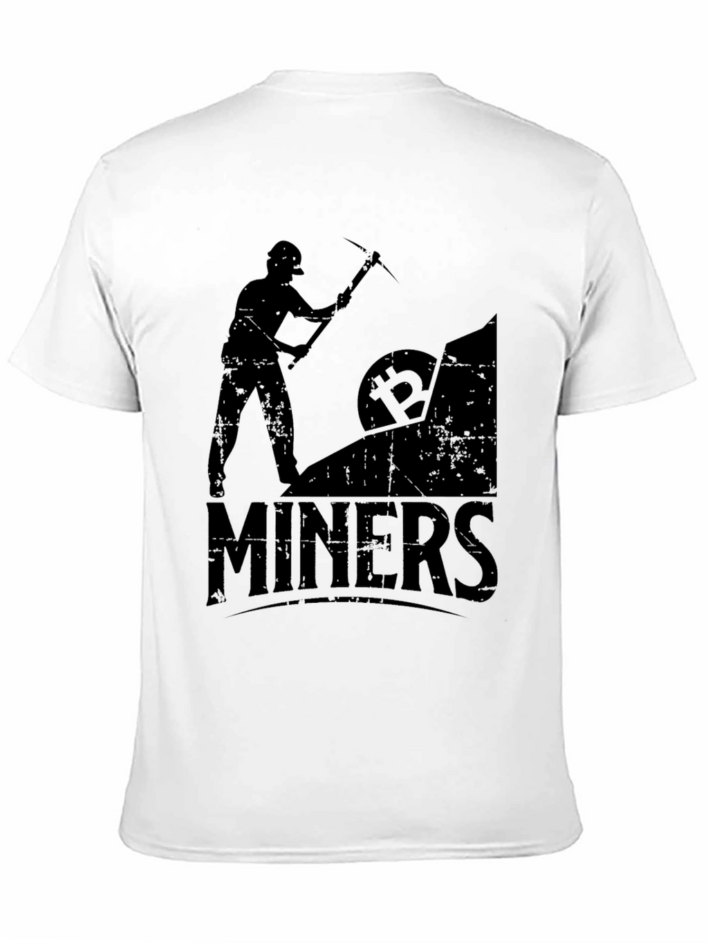 Camiseta Negra Bitcoin Miners Crypto Minería