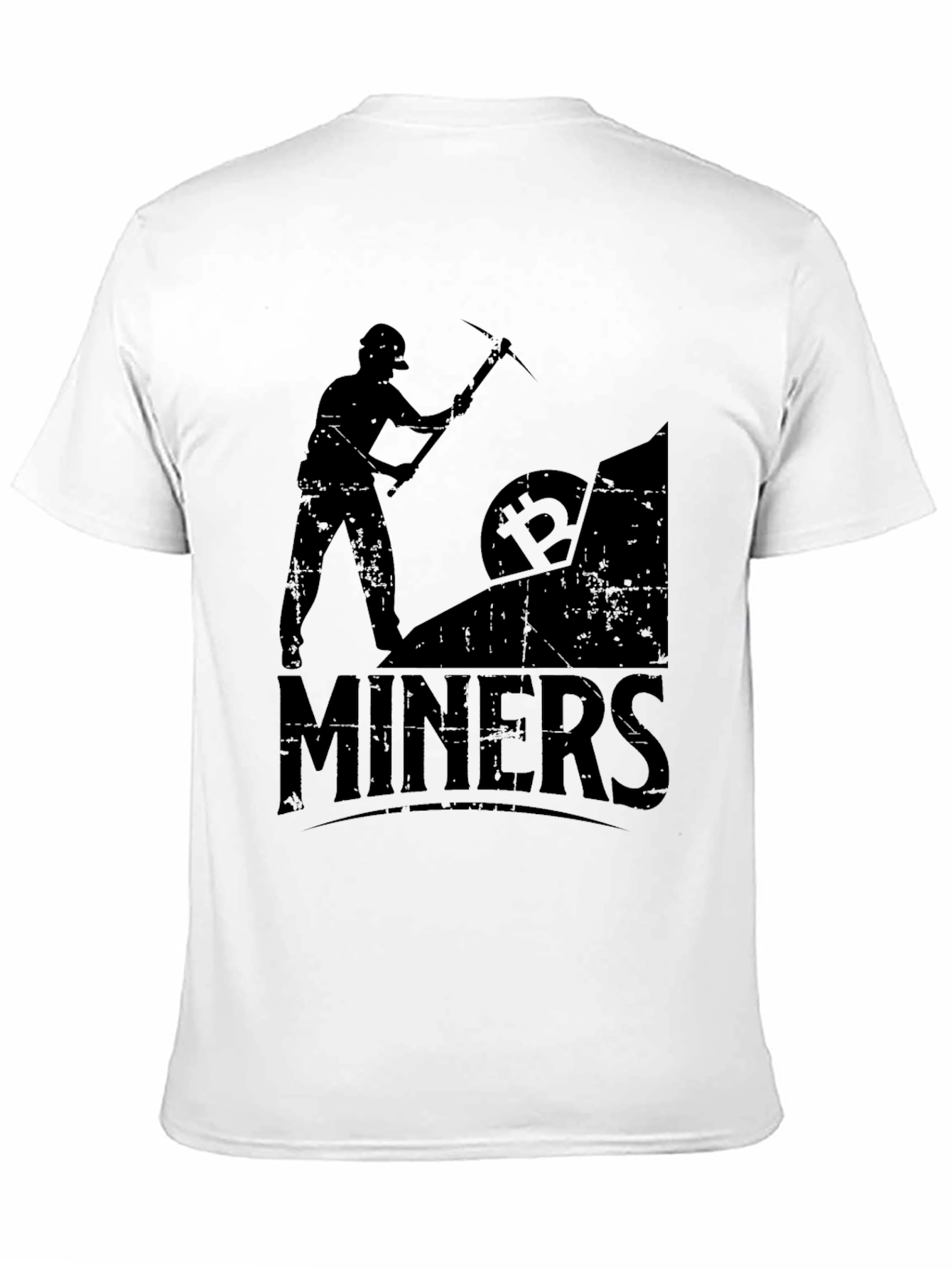 Camiseta Negra Bitcoin Miners Crypto Minería