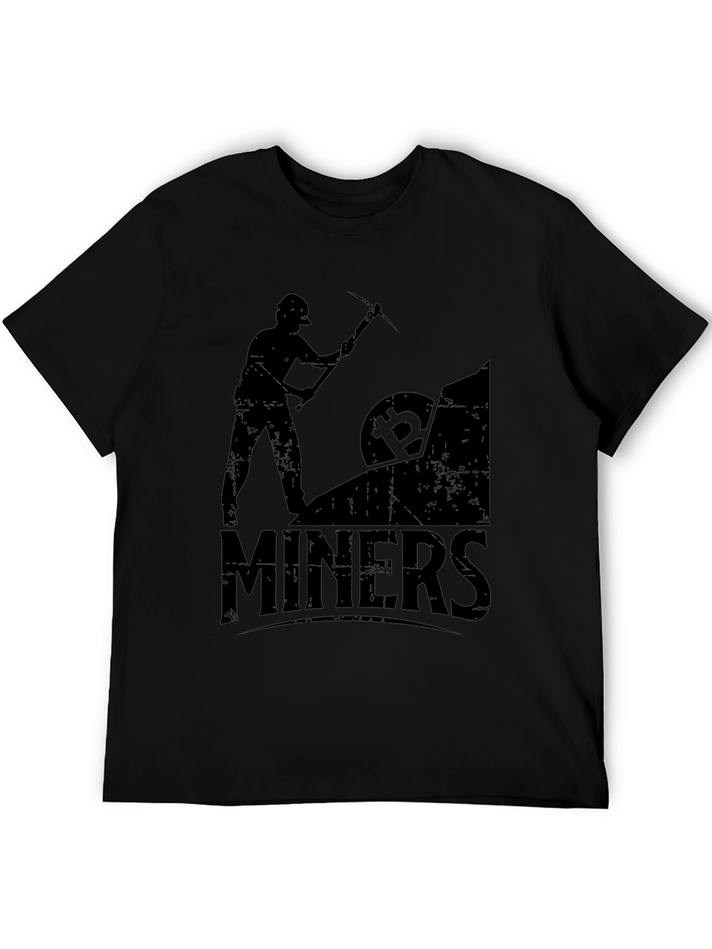 Camiseta Negra Bitcoin Miners Crypto Minería