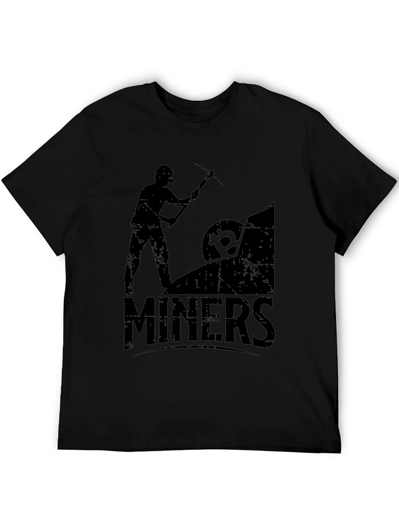 Camiseta Negra Bitcoin Miners Crypto Minería