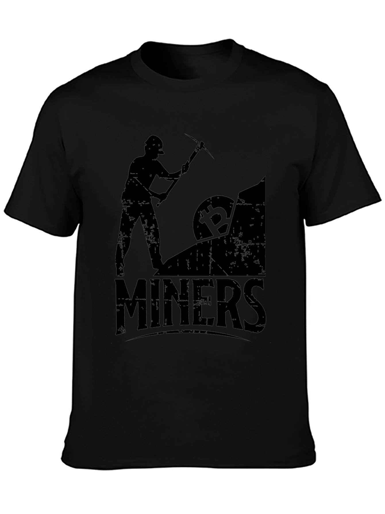 Camiseta Negra Bitcoin Miners Crypto Minería
