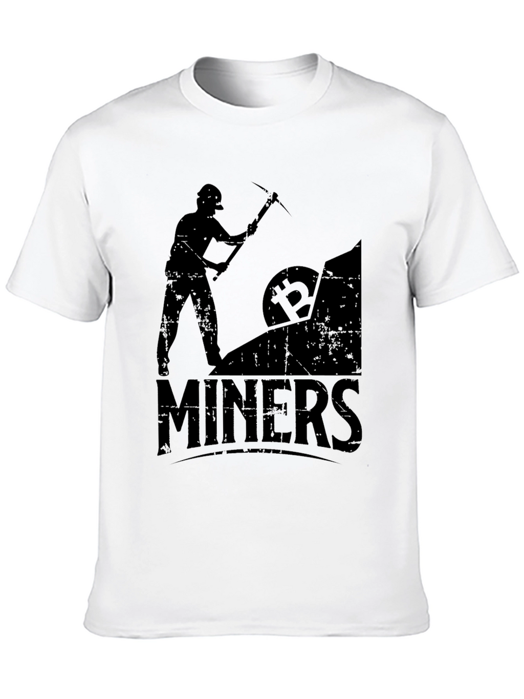 Camiseta Negra Bitcoin Miners Crypto Minería