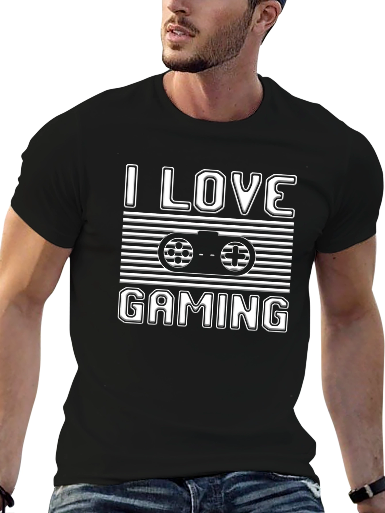Camiseta Negra Amo los Videojuegos
