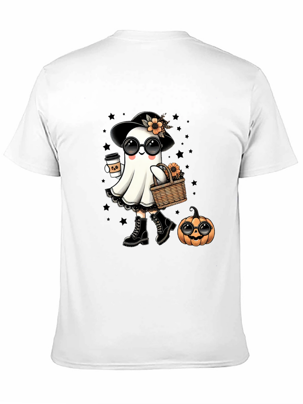 Camiseta Halloween Fantasma Chic