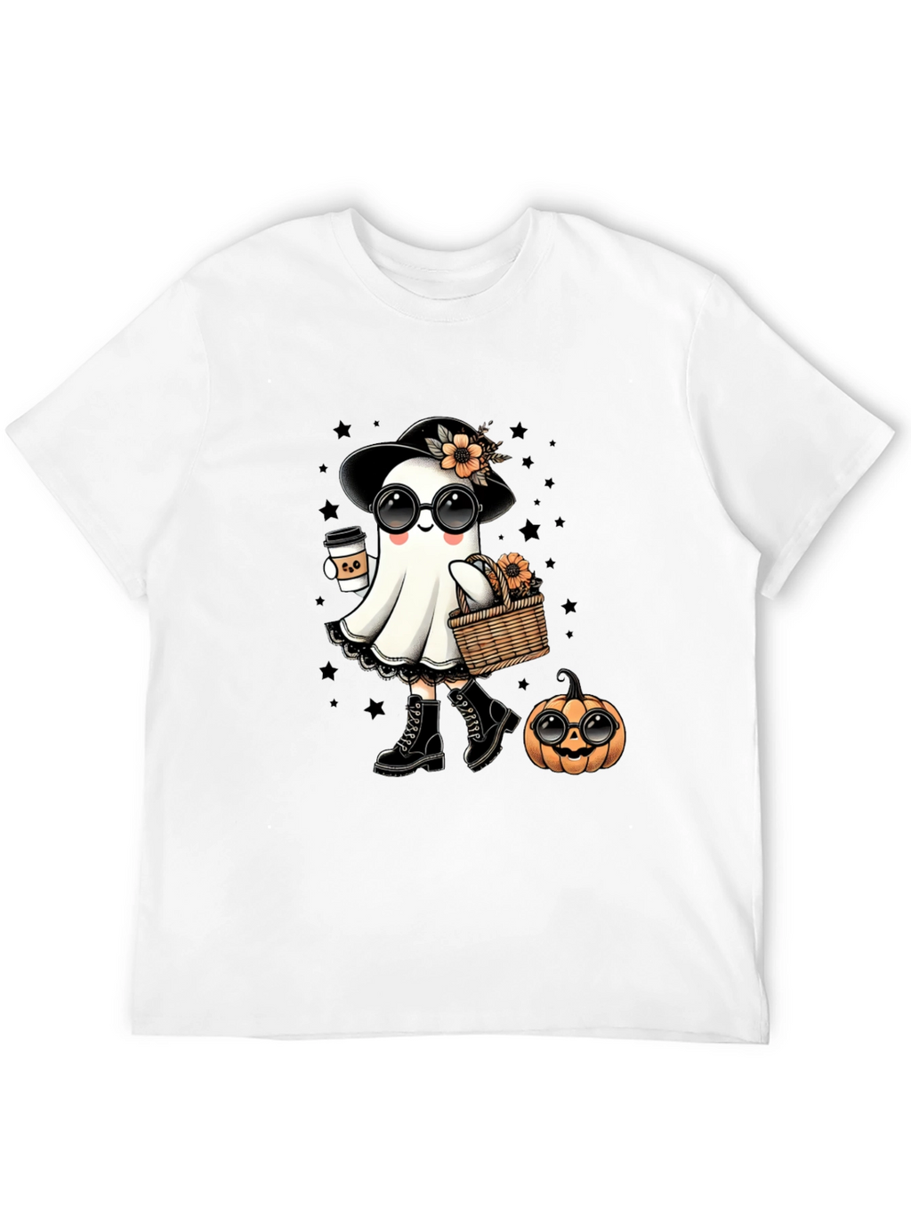 Camiseta Halloween Fantasma Chic