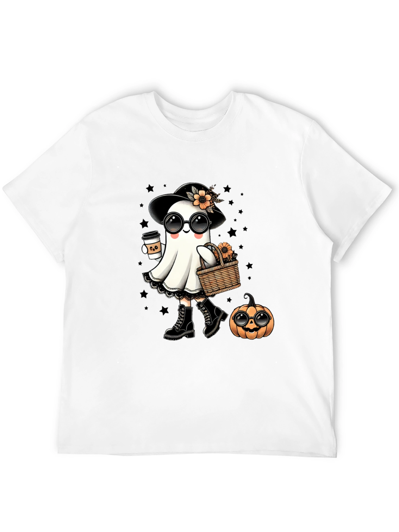 Camiseta Halloween Fantasma Chic