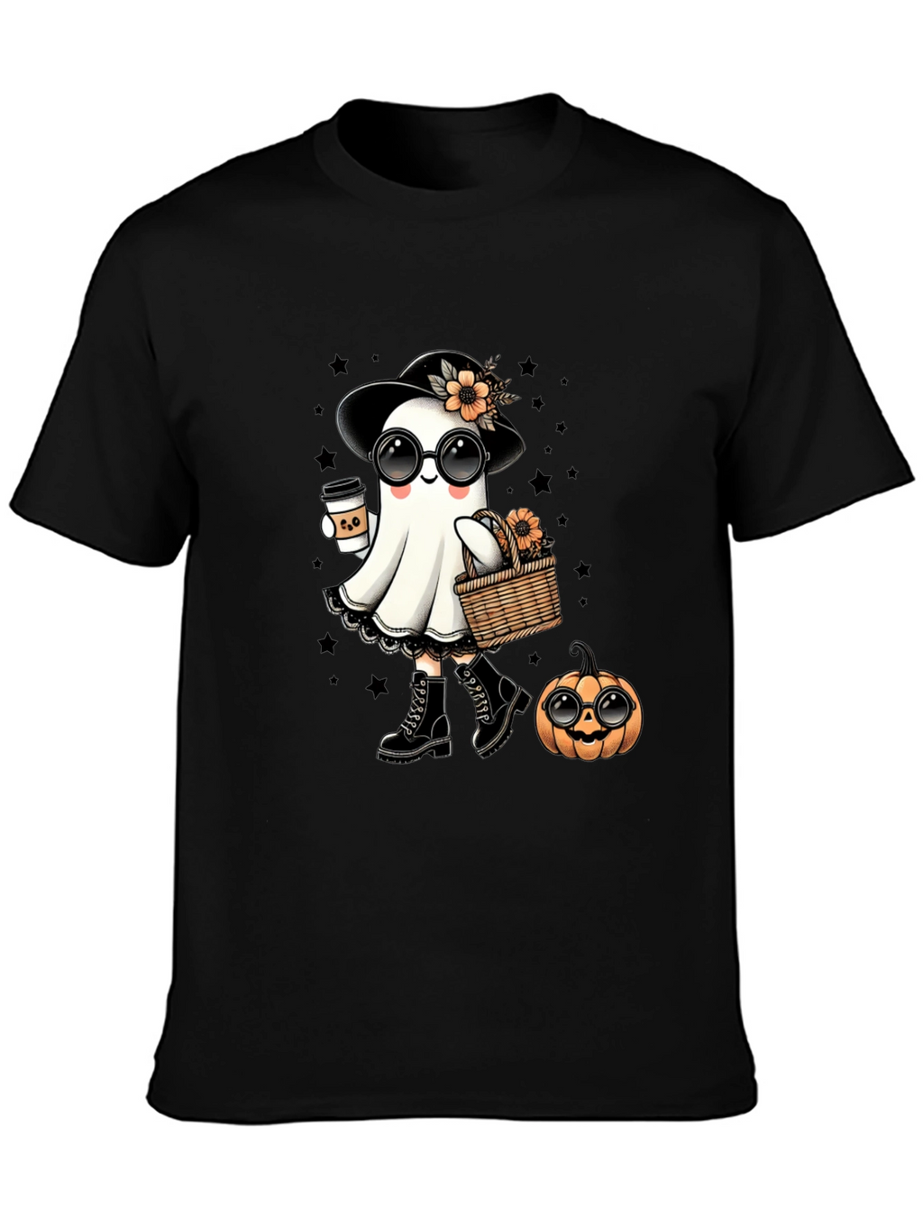 Camiseta Halloween Fantasma Chic