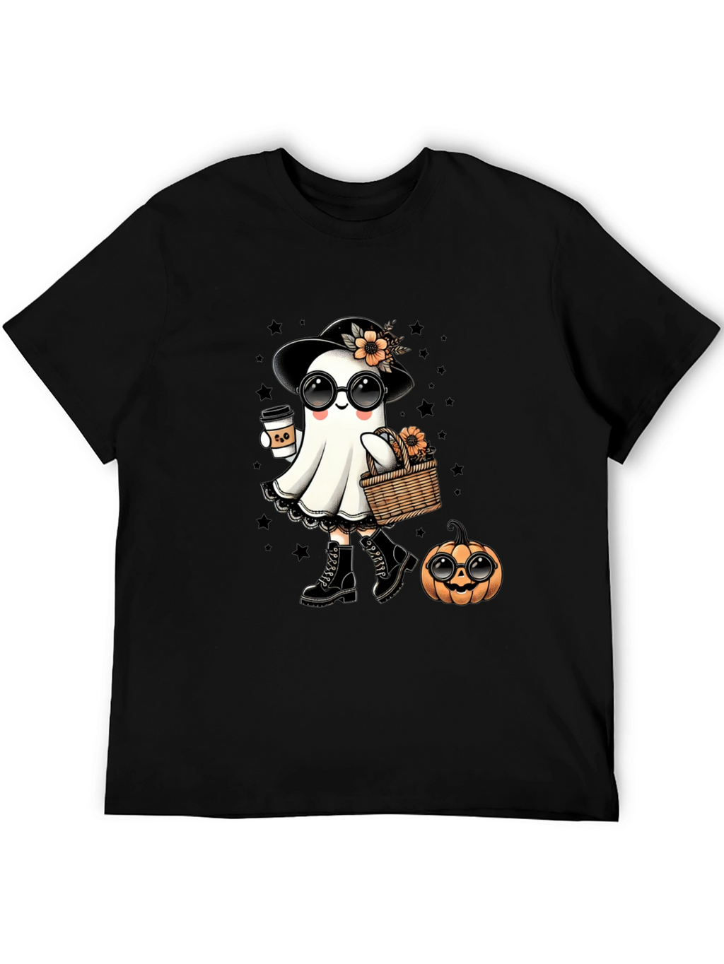 Camiseta Halloween Fantasma Chic