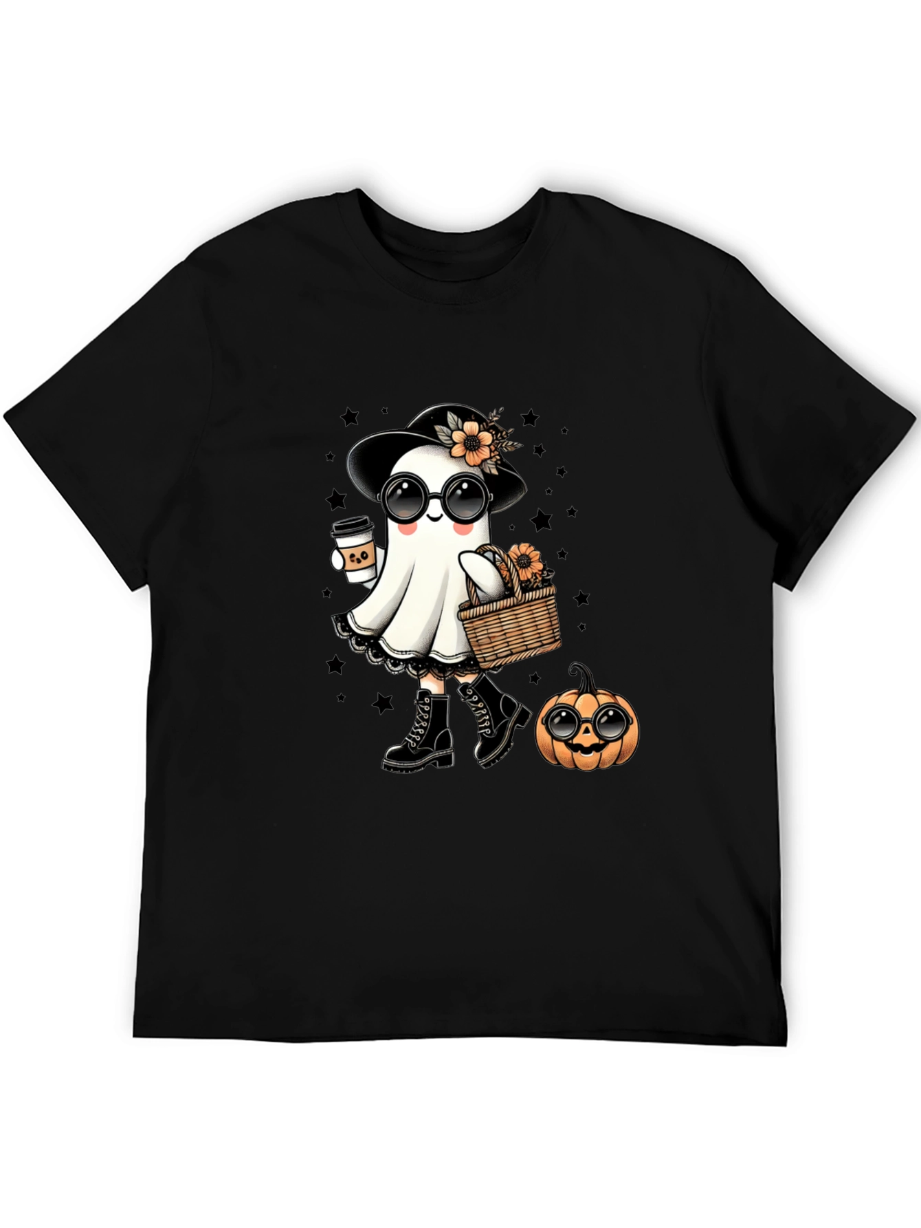 Camiseta Halloween Fantasma Chic