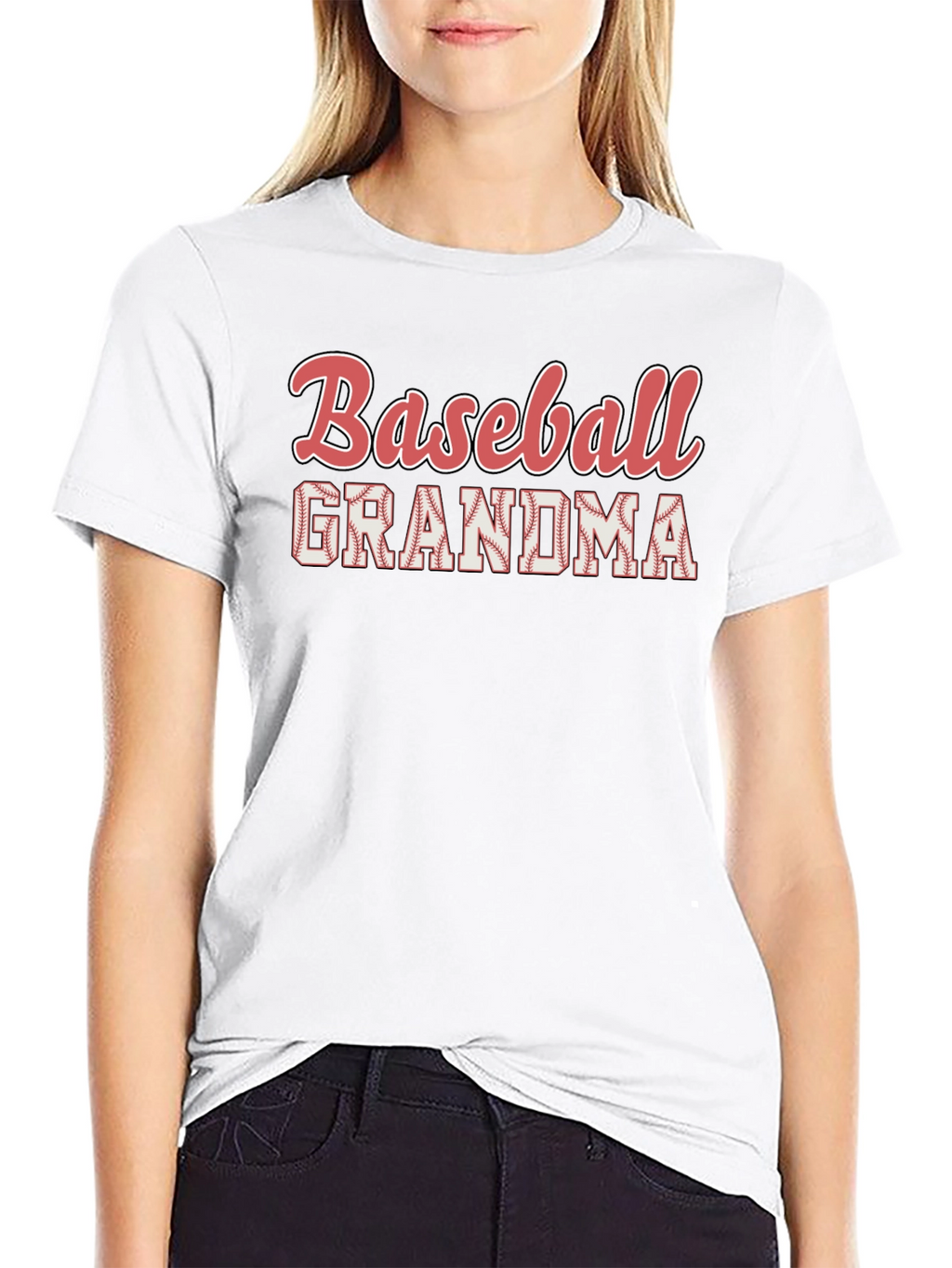 Camiseta Negra Baseball Grandma