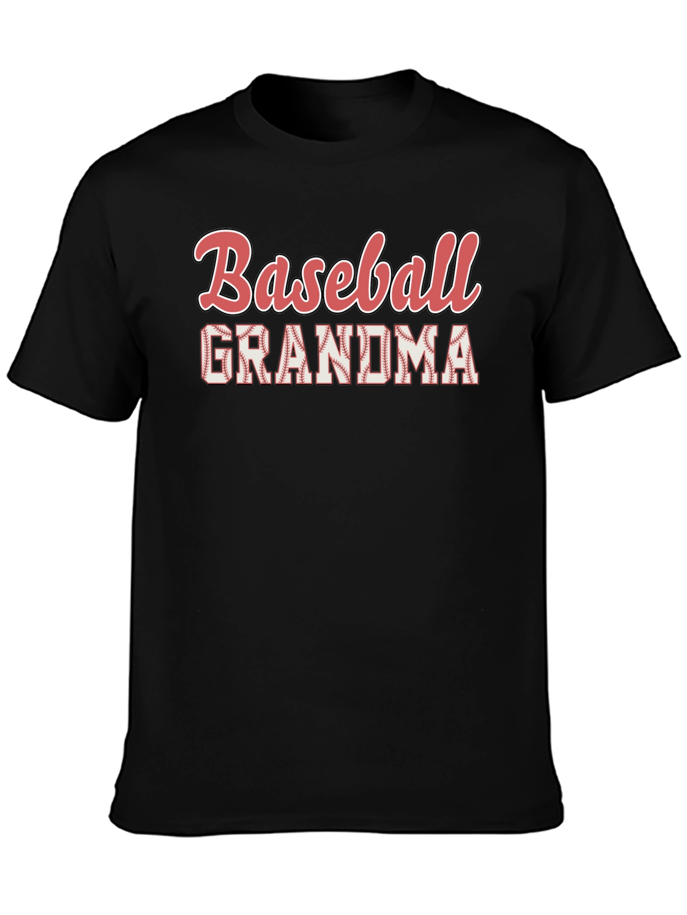 Camiseta Negra Baseball Grandma