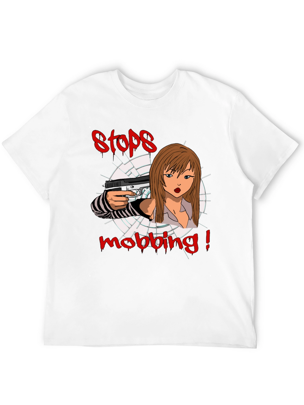 Camiseta Negra con Diseño Anti-Acoso Escolar