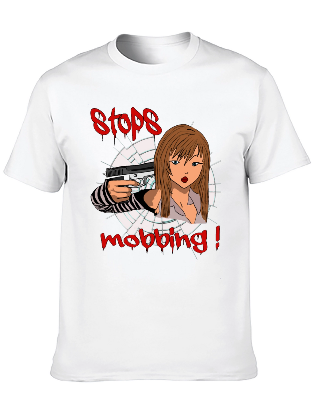 Camiseta Negra con Diseño Anti-Acoso Escolar