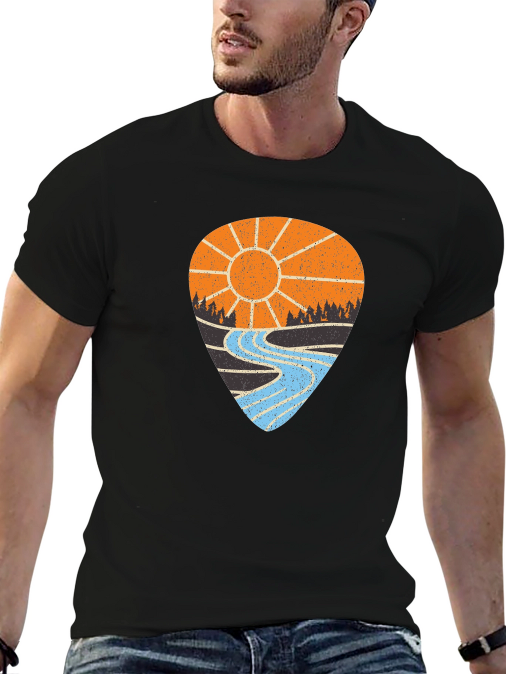 Camiseta Hombre: Sol Río y Aventura