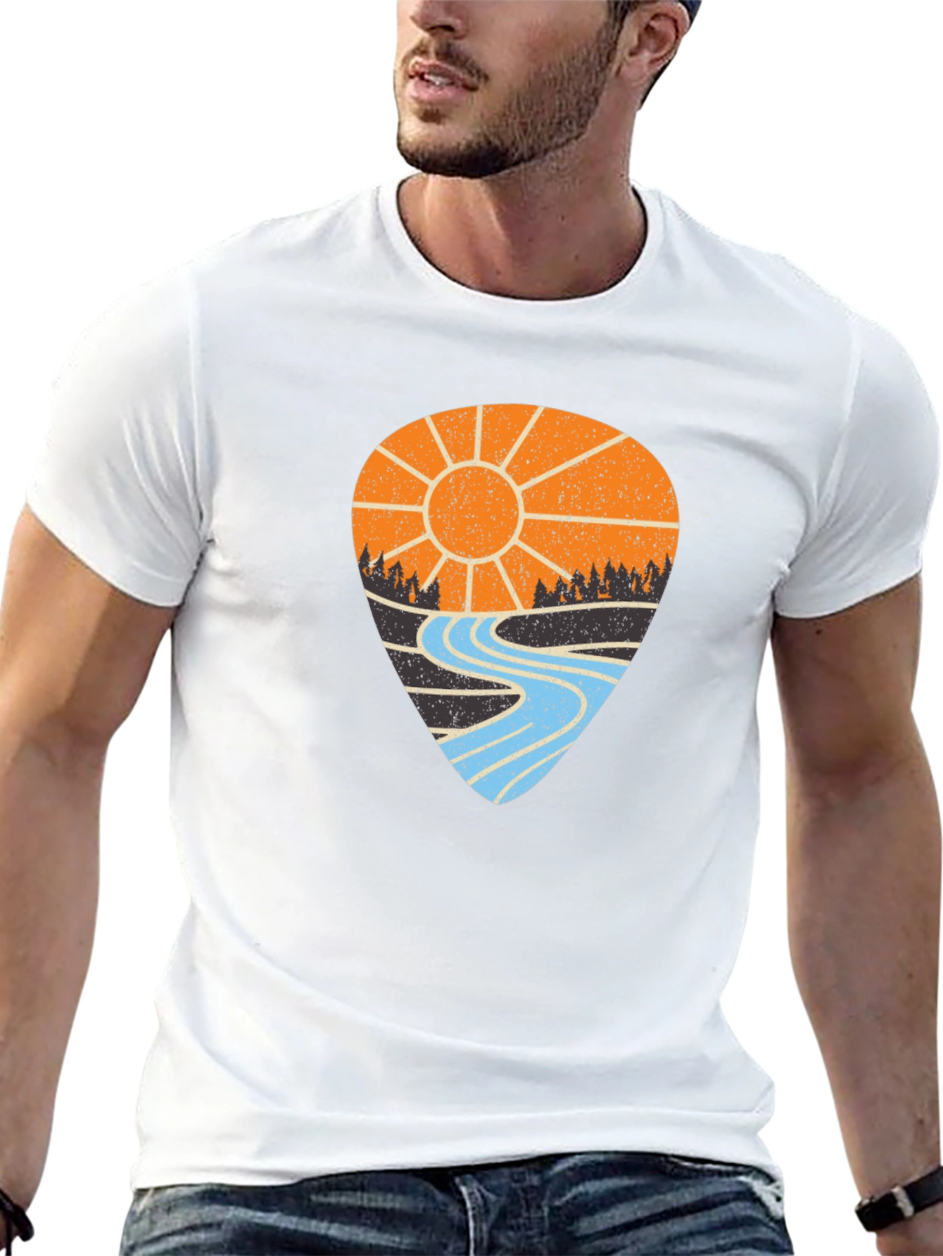 Camiseta Hombre: Sol Río y Aventura