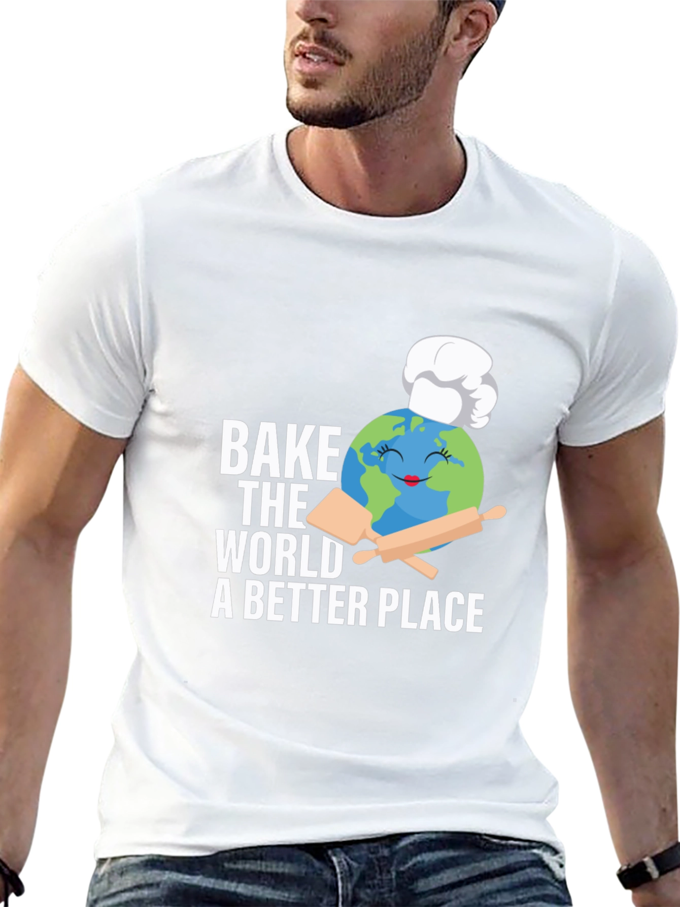 Camiseta Negra Bake the World a Better Place