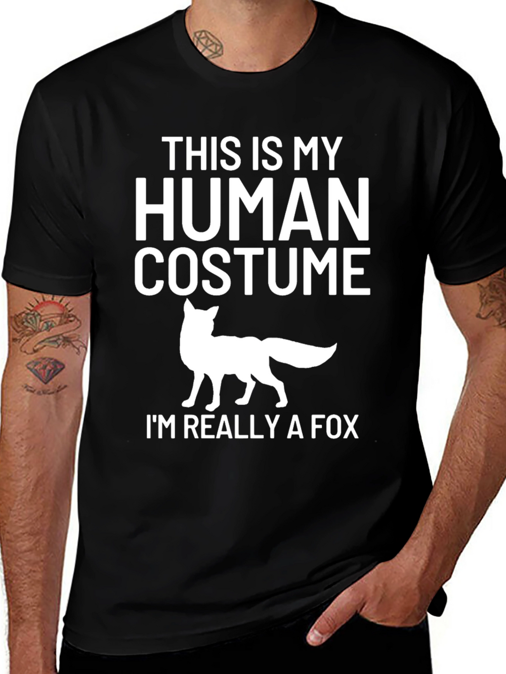 Camiseta Disfraz Humano con Zorro