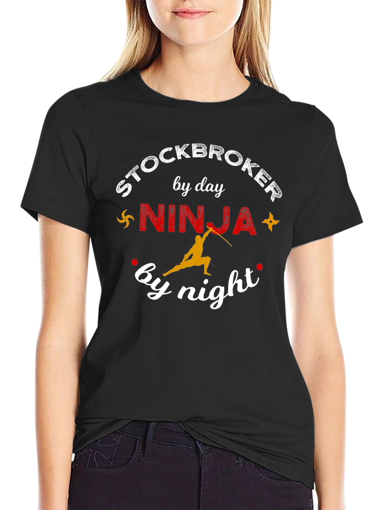 Camiseta Hombre Stockbroker by Day Ninja by Night