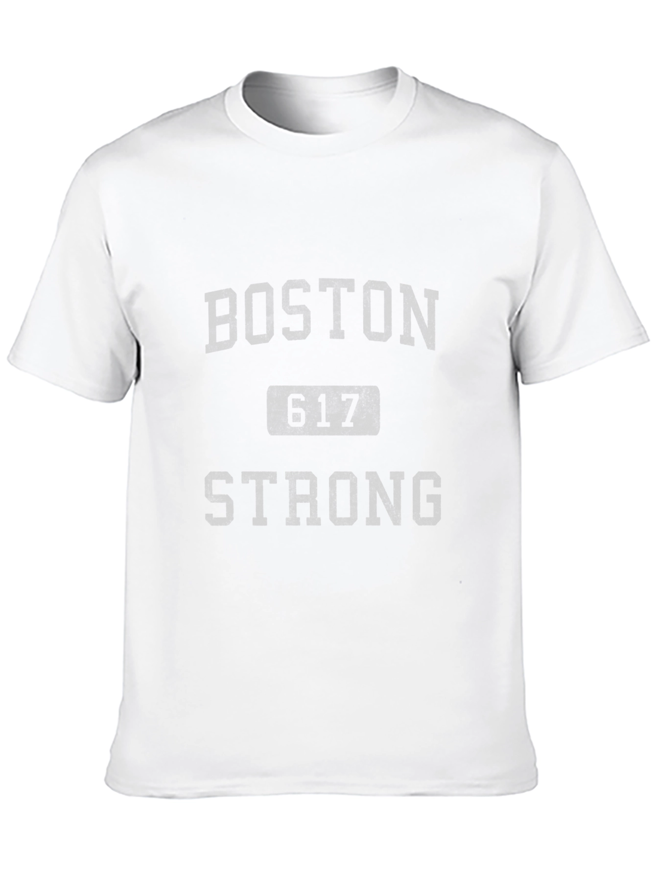 Camiseta Negra Boston Strong 617 para Hombre