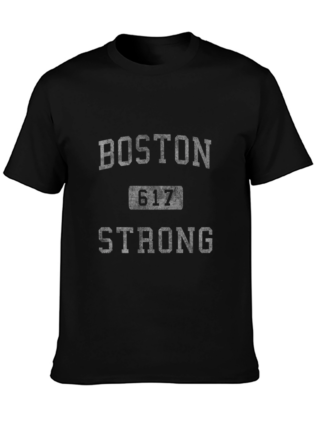 Camiseta Negra Boston Strong 617 para Hombre