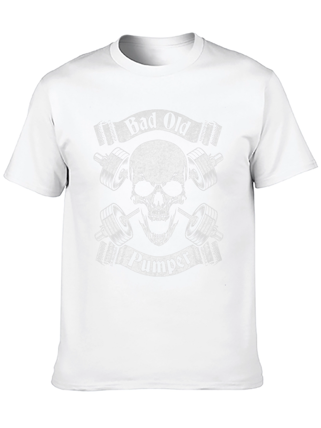 Camiseta Negra Calavera Gym Bad Old Pumper