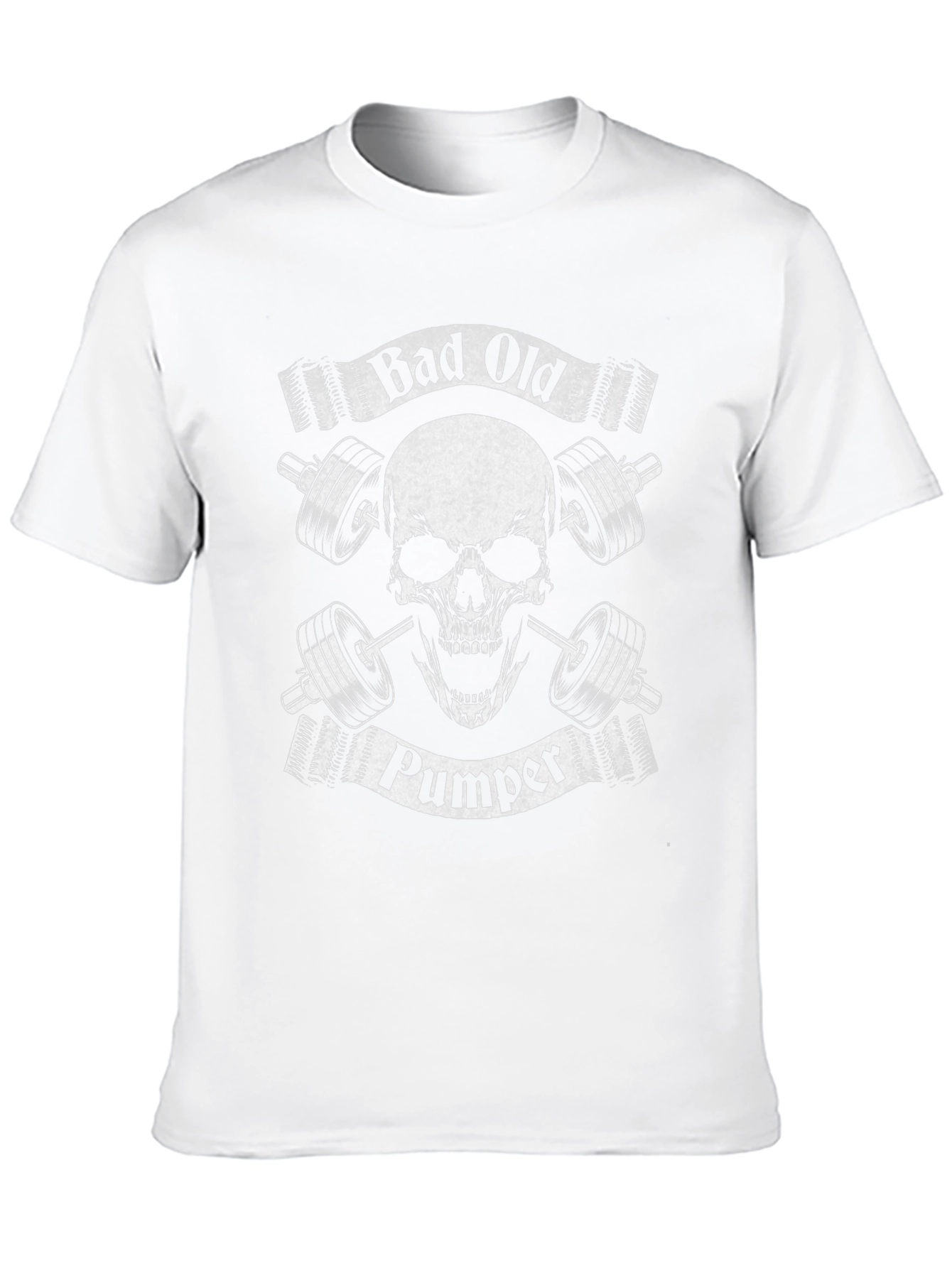 Camiseta Negra Calavera Gym Bad Old Pumper