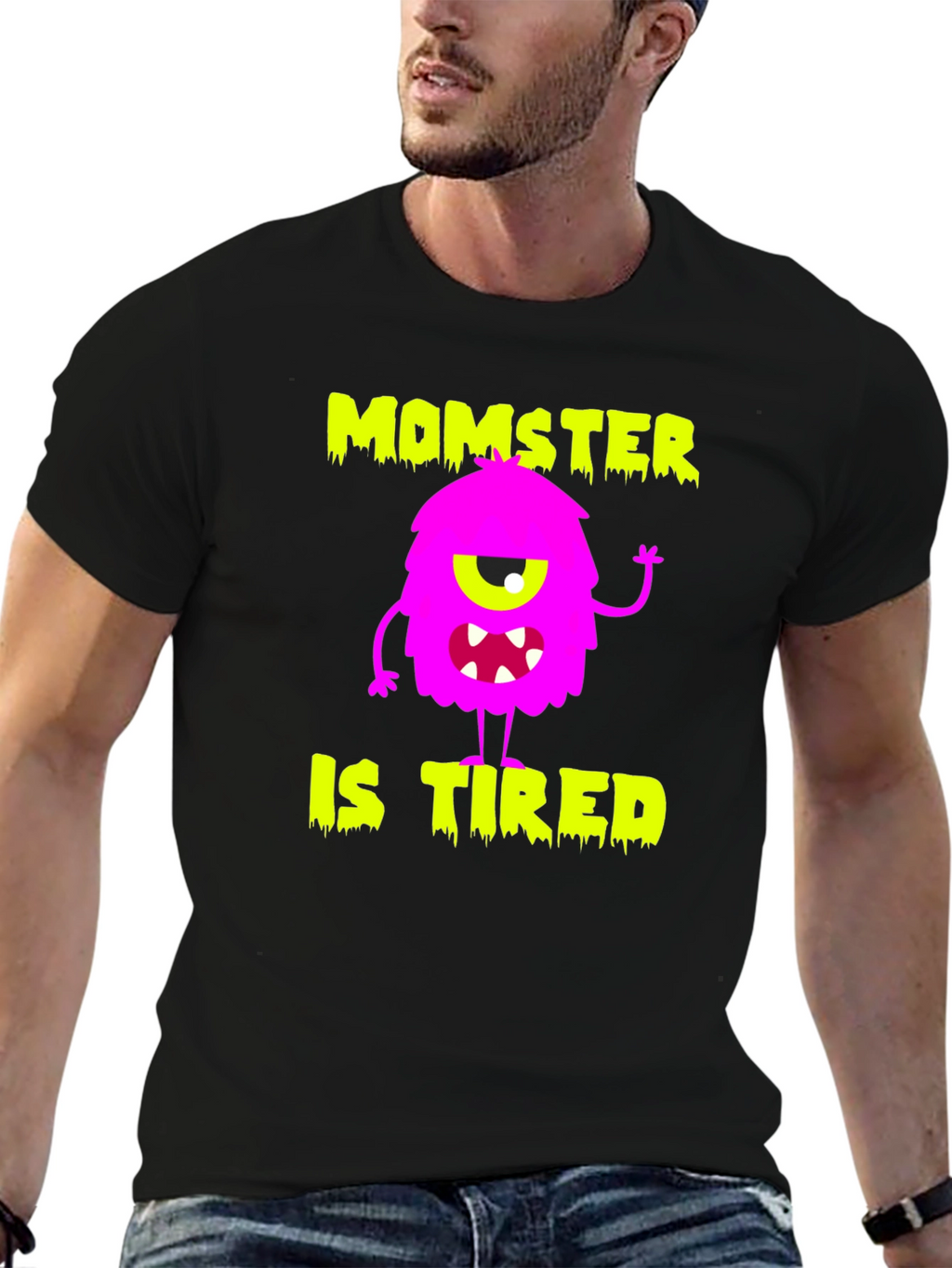 Camiseta Momster is Tired para Mamá Monstruosa