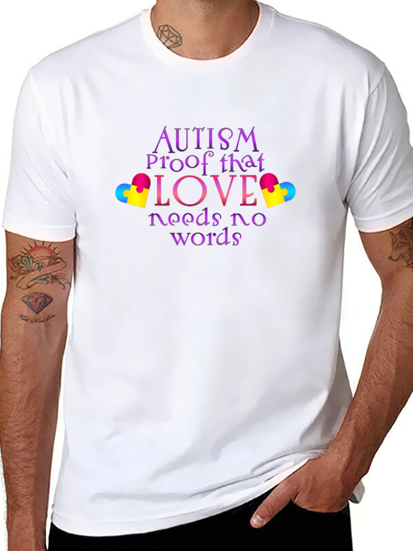 Camiseta Negra Amor Autismo