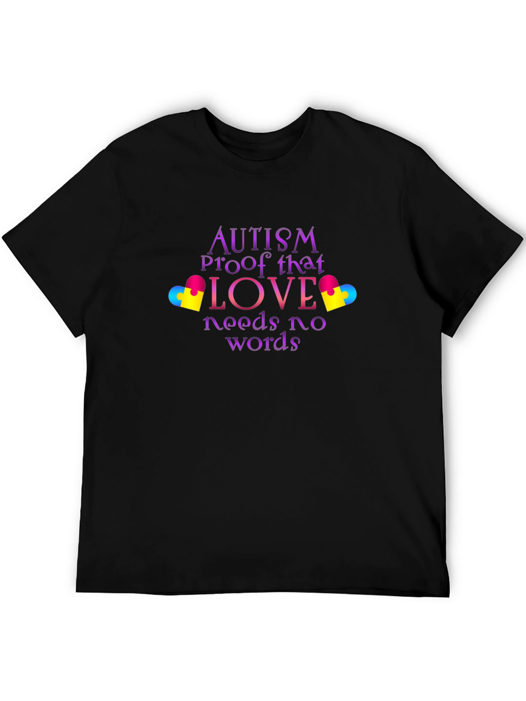 Camiseta Negra Amor Autismo