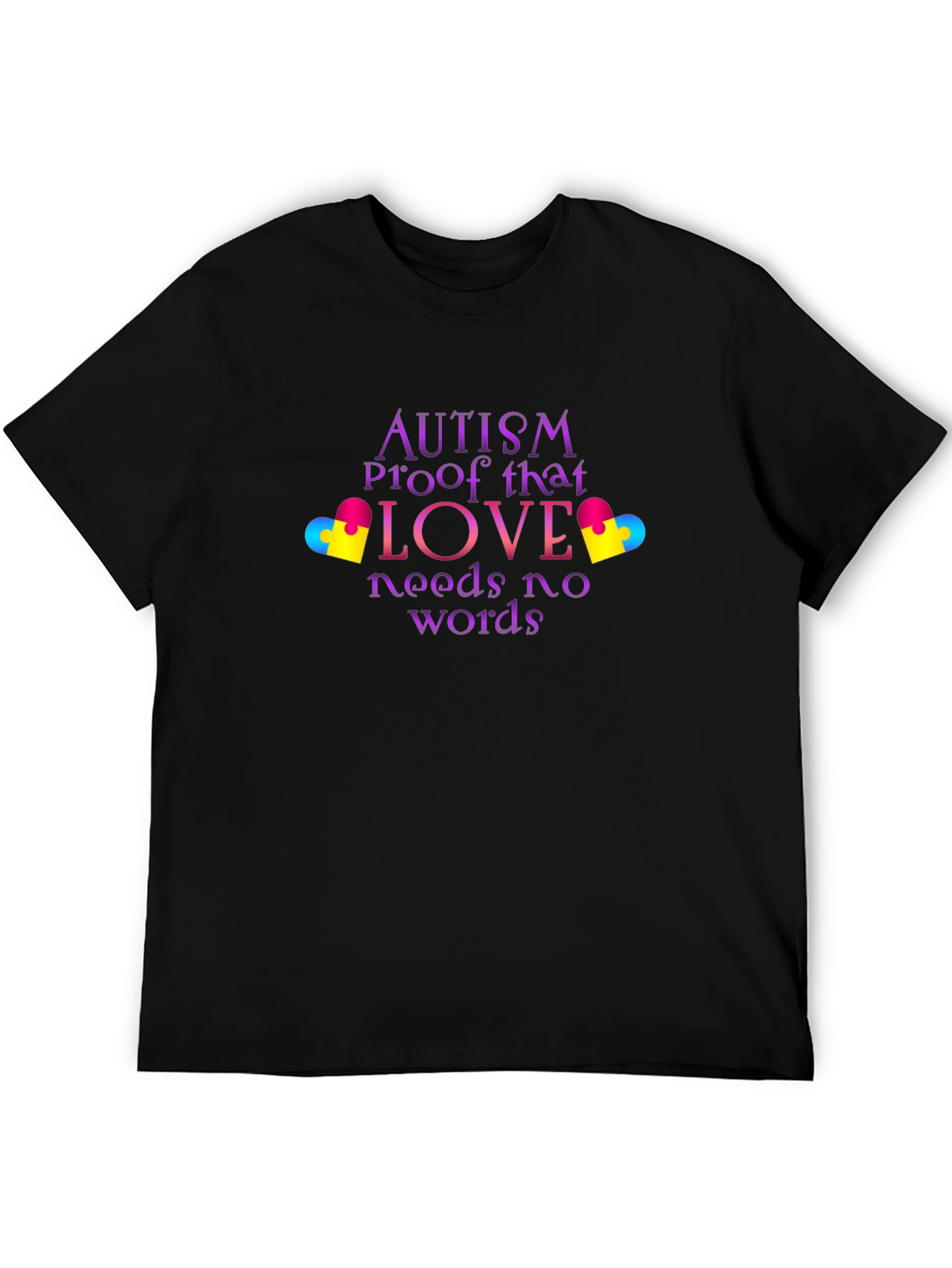Camiseta Negra Amor Autismo