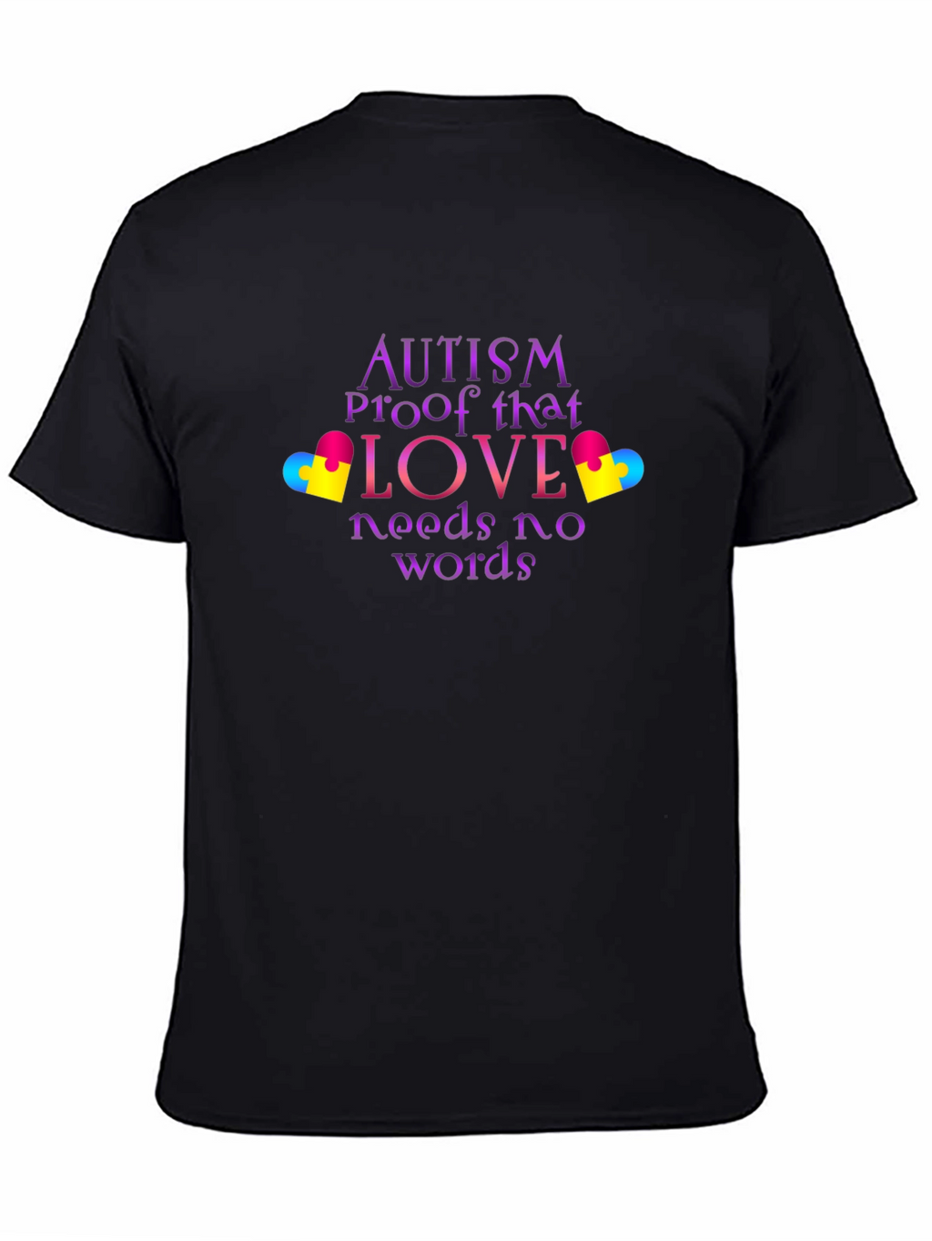 Camiseta Negra Amor Autismo