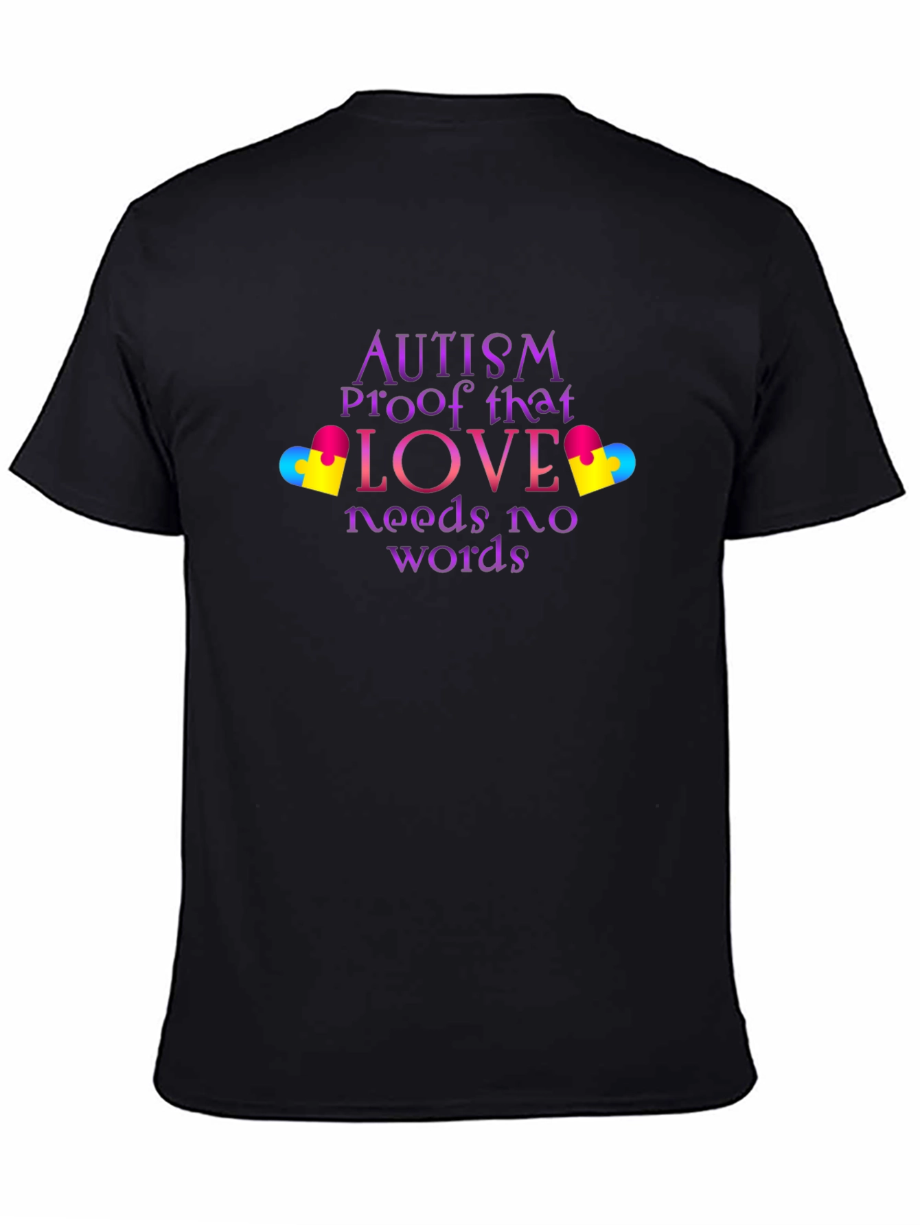 Camiseta Negra Amor Autismo
