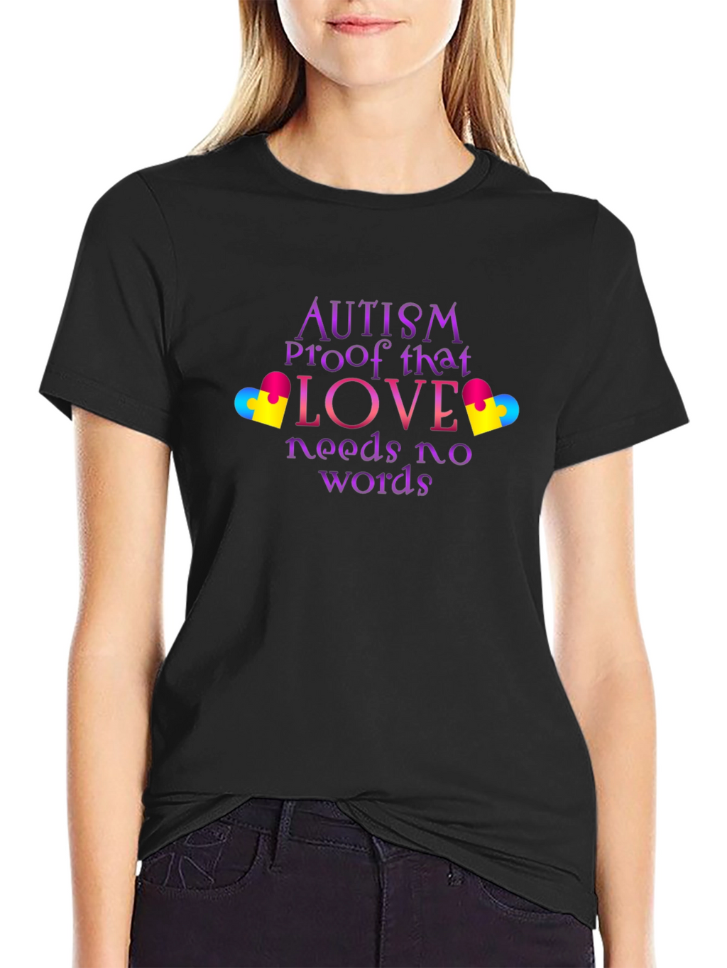 Camiseta Negra Amor Autismo