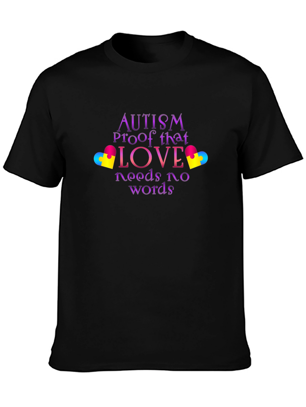 Camiseta Negra Amor Autismo