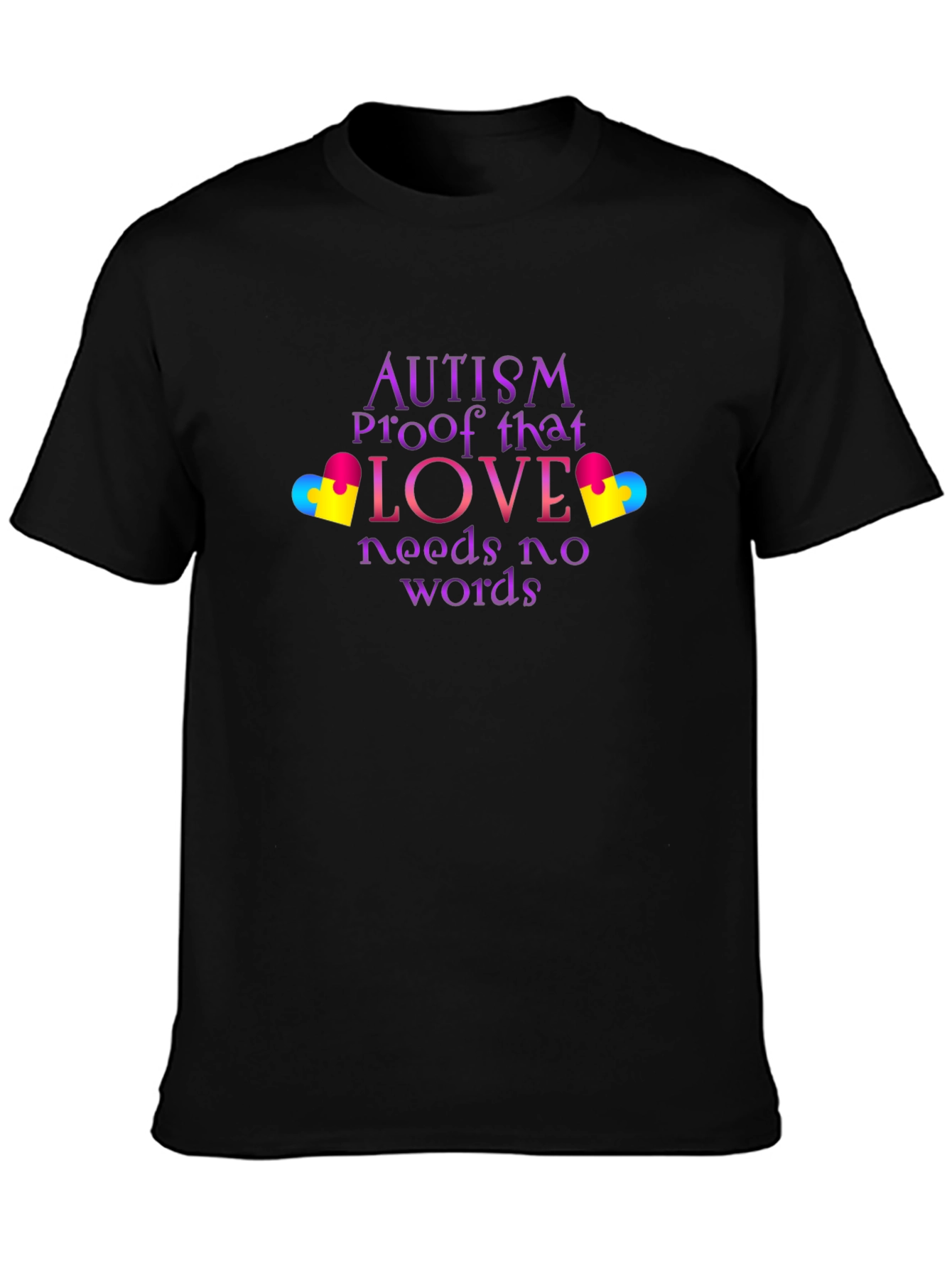 Camiseta Negra Amor Autismo