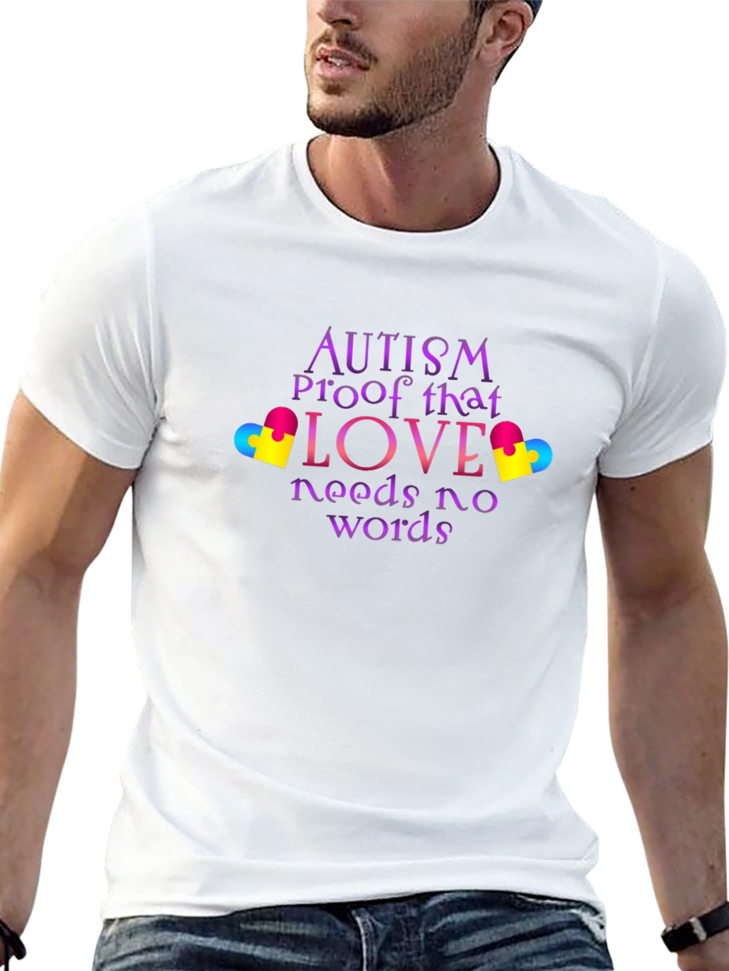 Camiseta Negra Amor Autismo