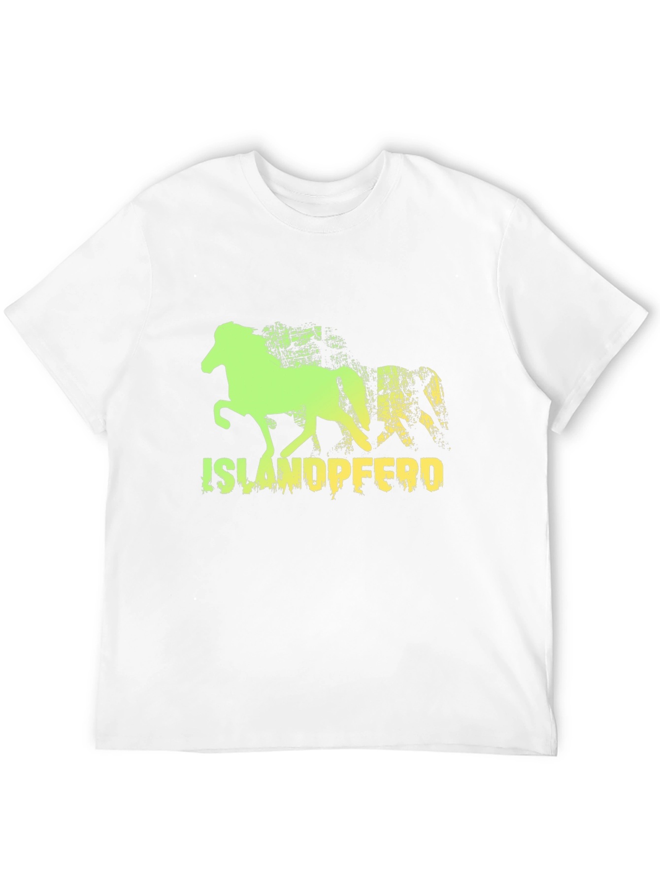 Camiseta Negra con Diseño de Caballo Islandés
