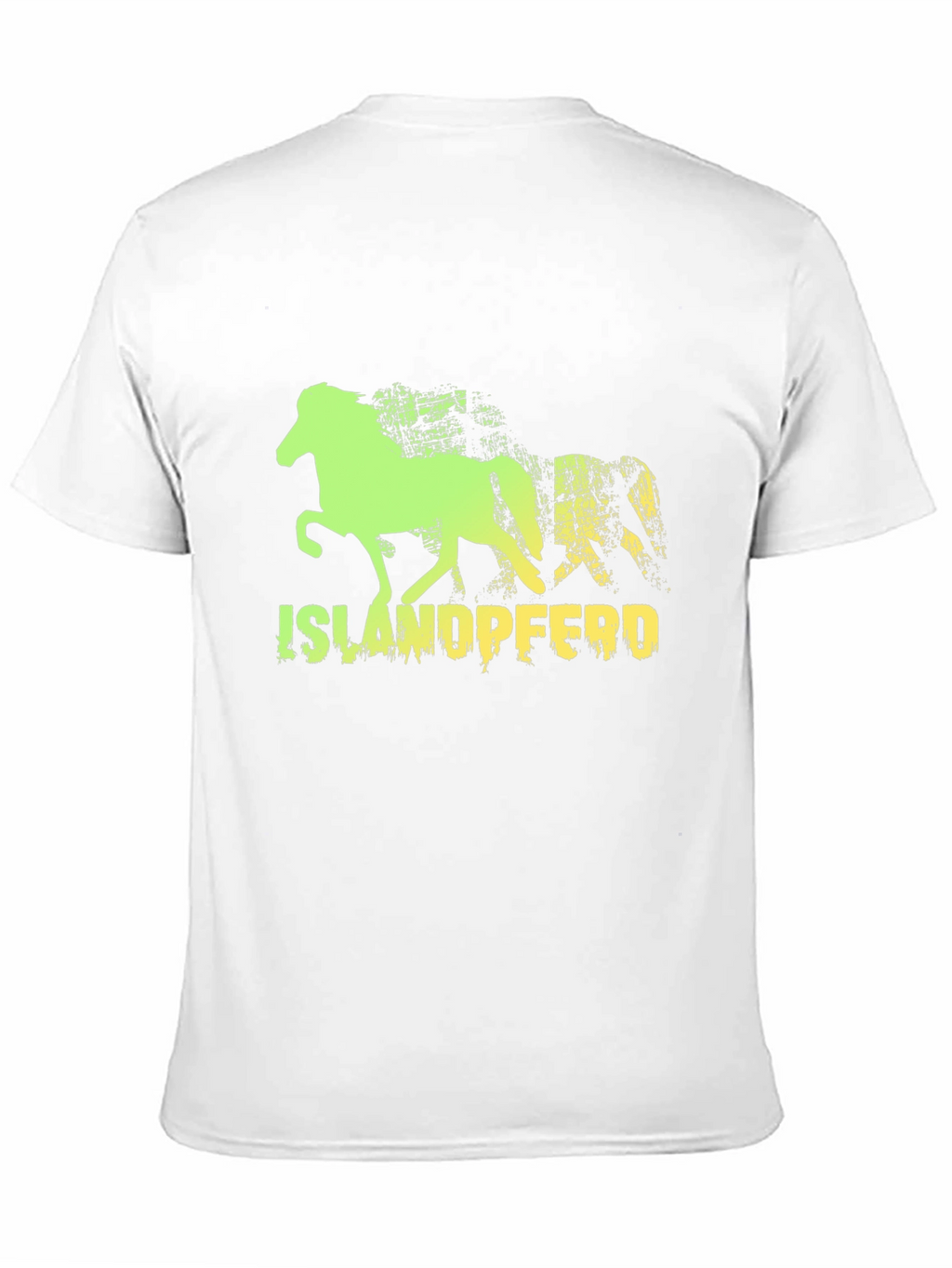 Camiseta Negra con Diseño de Caballo Islandés