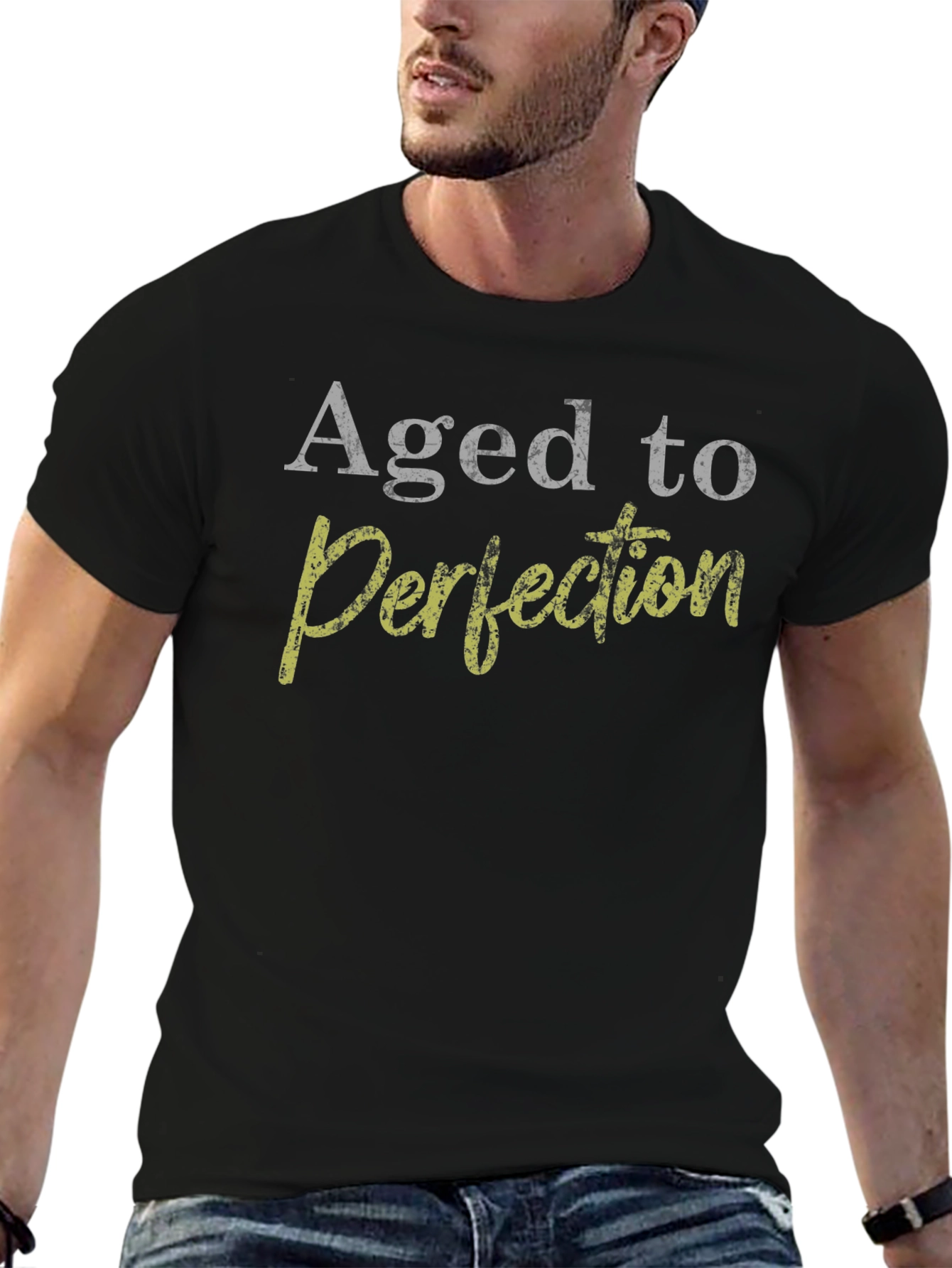Camiseta Negra Aged to Perfection