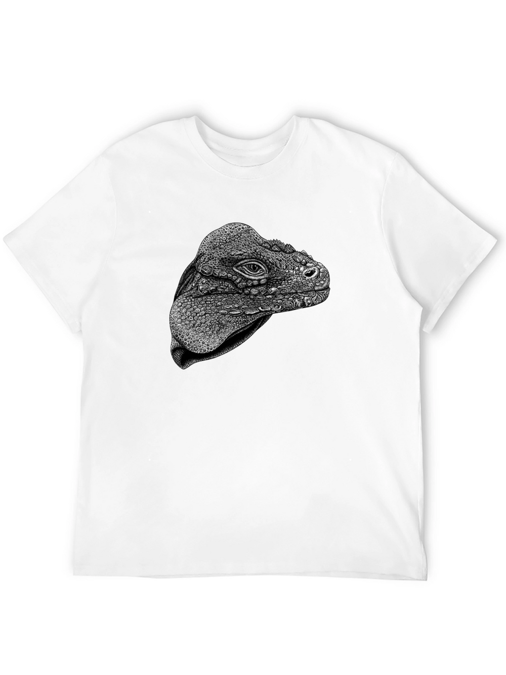 Camiseta Negra con Diseño de Iguana