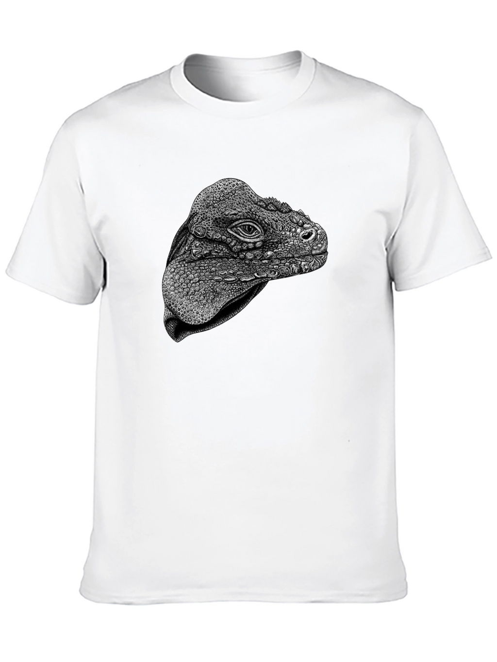 Camiseta Negra con Diseño de Iguana