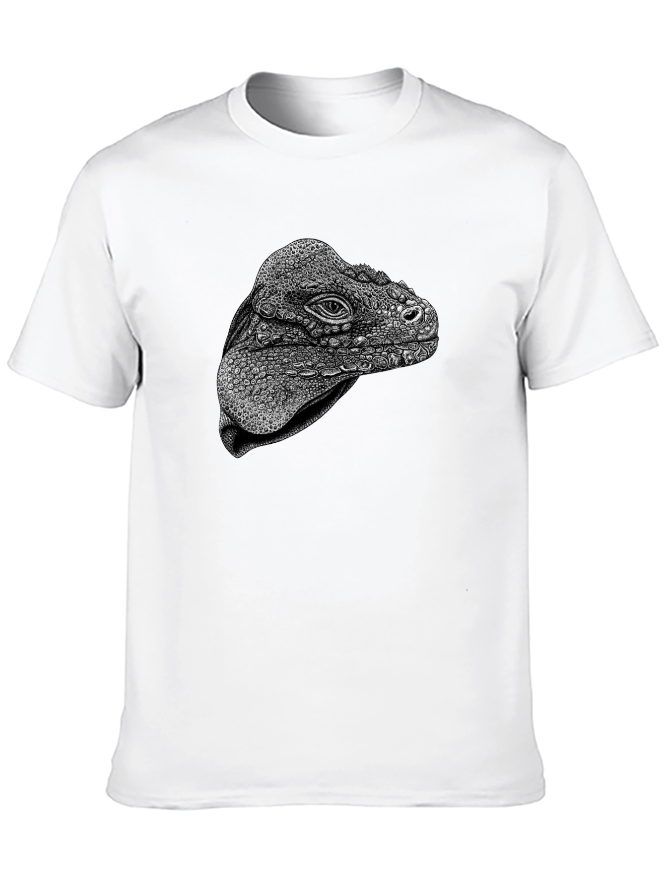 Camiseta Negra con Diseño de Iguana