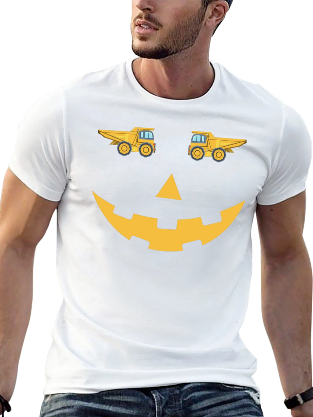Camiseta Halloween con diseño de camiones