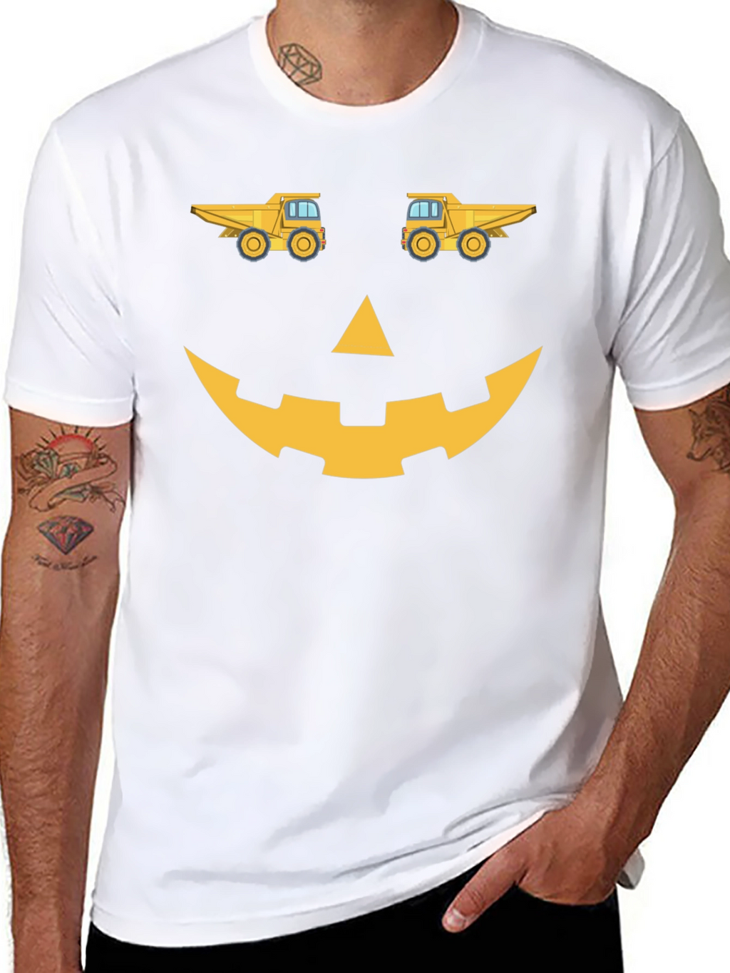 Camiseta Halloween con diseño de camiones