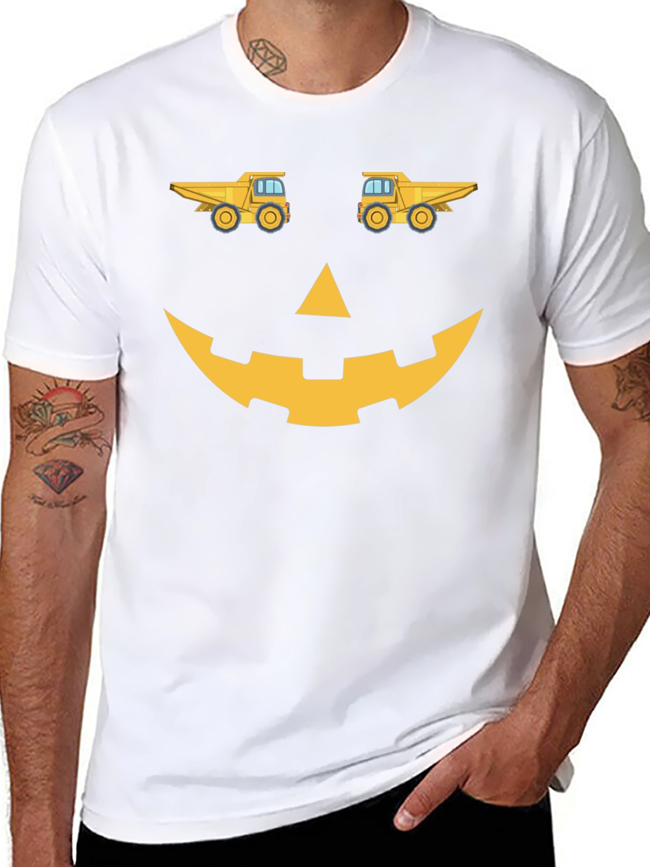 Camiseta Halloween con diseño de camiones