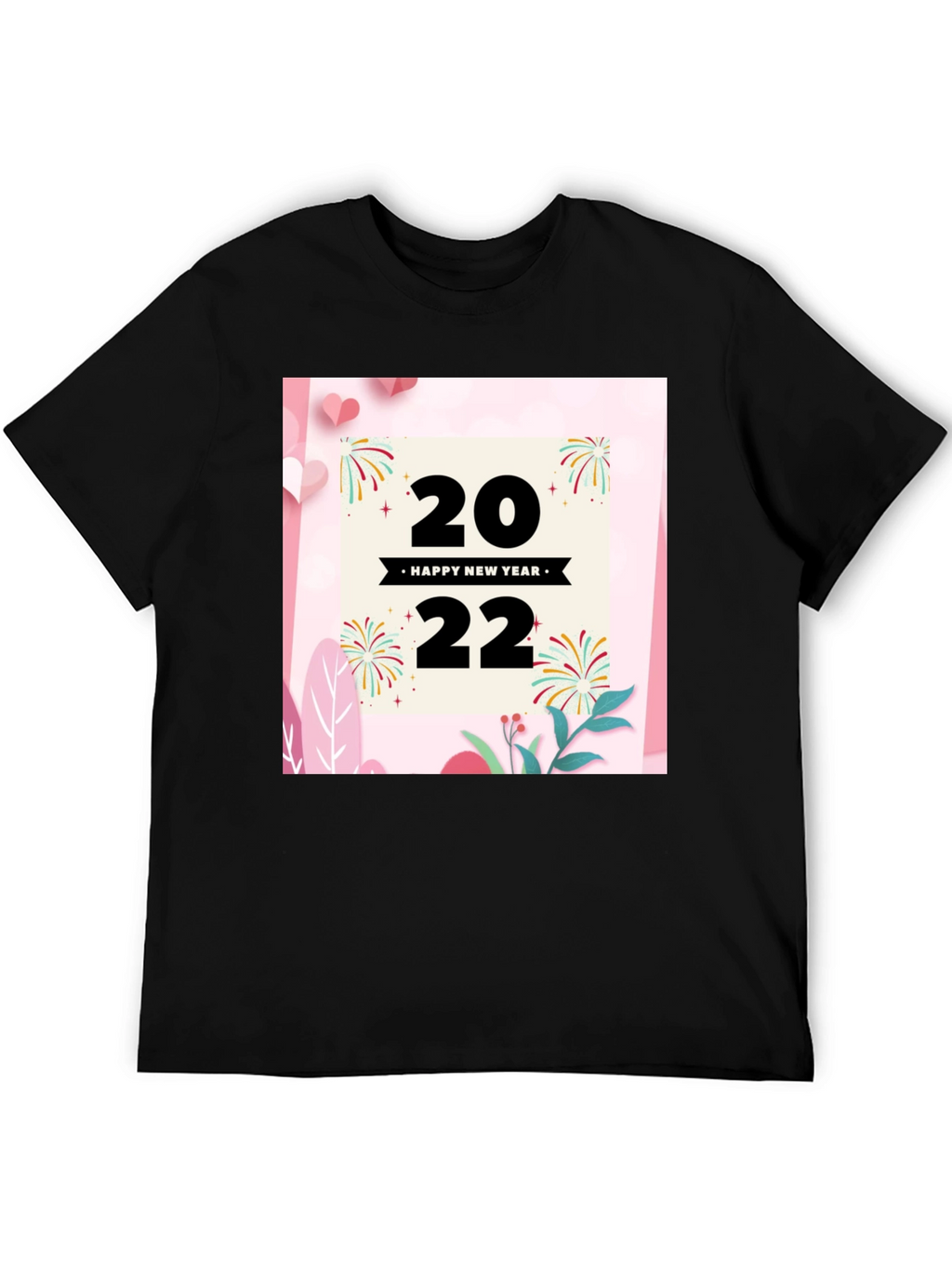 Camiseta Negra Año Nuevo 2022