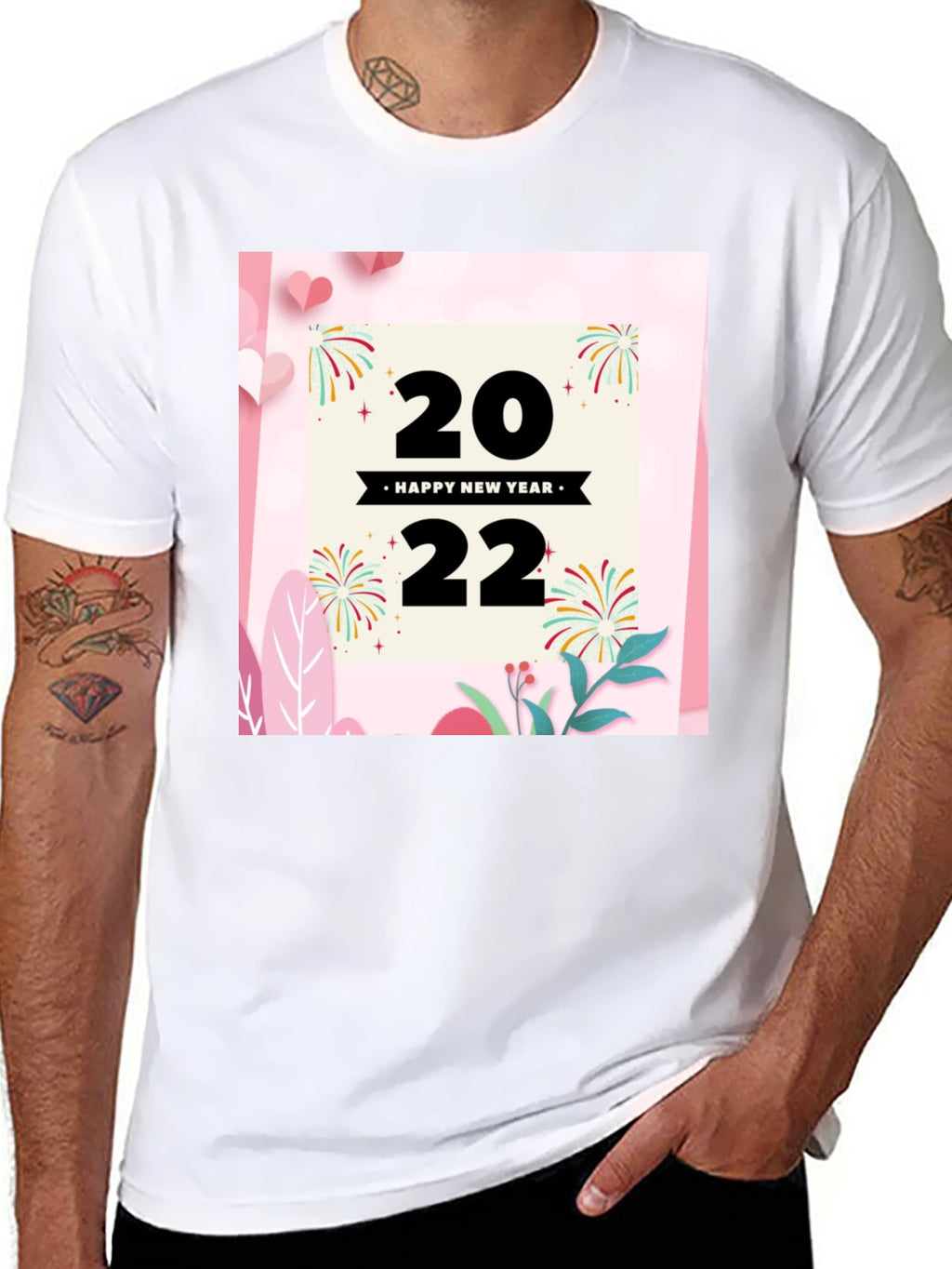 Camiseta Negra Año Nuevo 2022